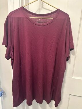 Torrid Classic Burgundy Tee Sz 4
